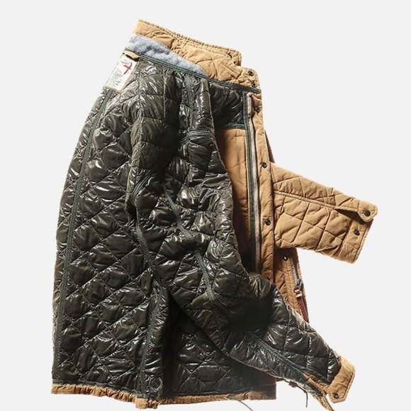 Relwen Quilted Tanker Jacket (Camel) - Picture 2 of 7